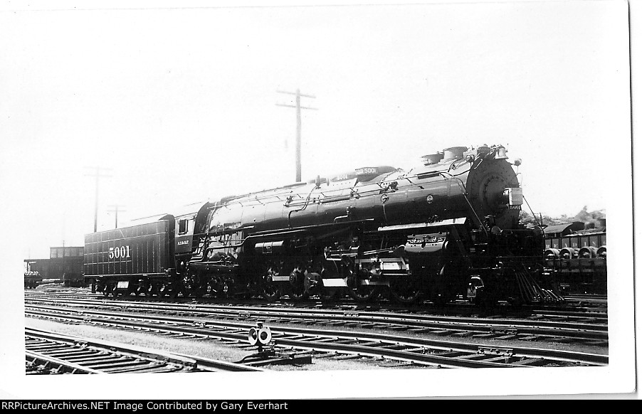 ATSF 2-10-4 #5001 - Atchison, Topeka & Santa Fe